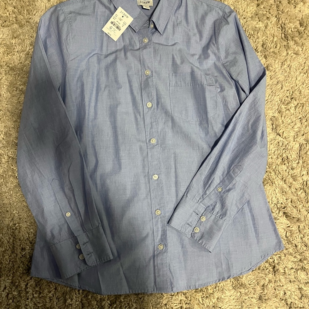 J. Crew Classic Blue Button Down Shirt
